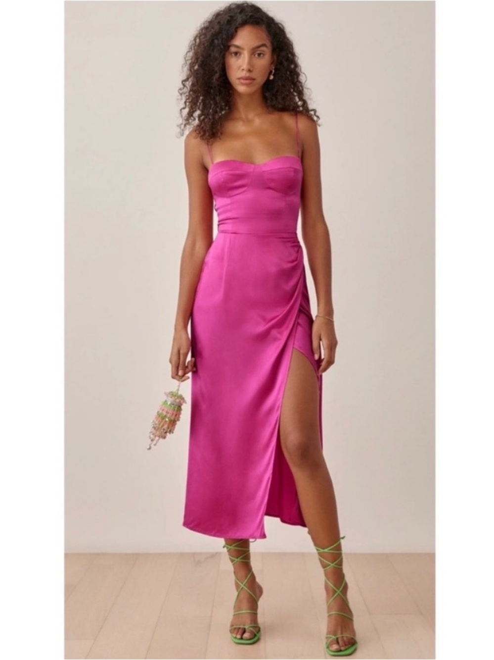 Reformation Marguerite Dress in Flambe